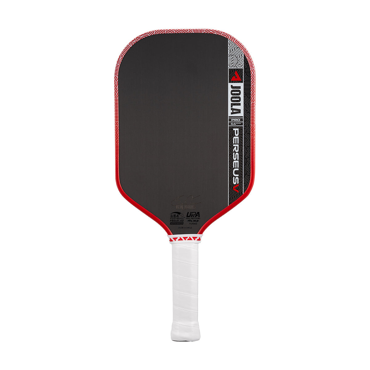 JOOLA Perseus Pro V Pickleball Paddle - 14mm / Blaze Red (Ben Johns)