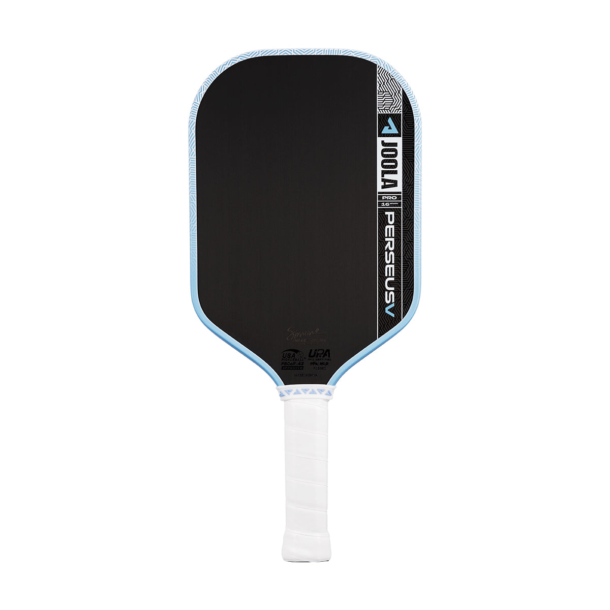JOOLA Perseus Pro V Pickleball Paddle - 16mm / Breeze Blue (Simone Jardim)