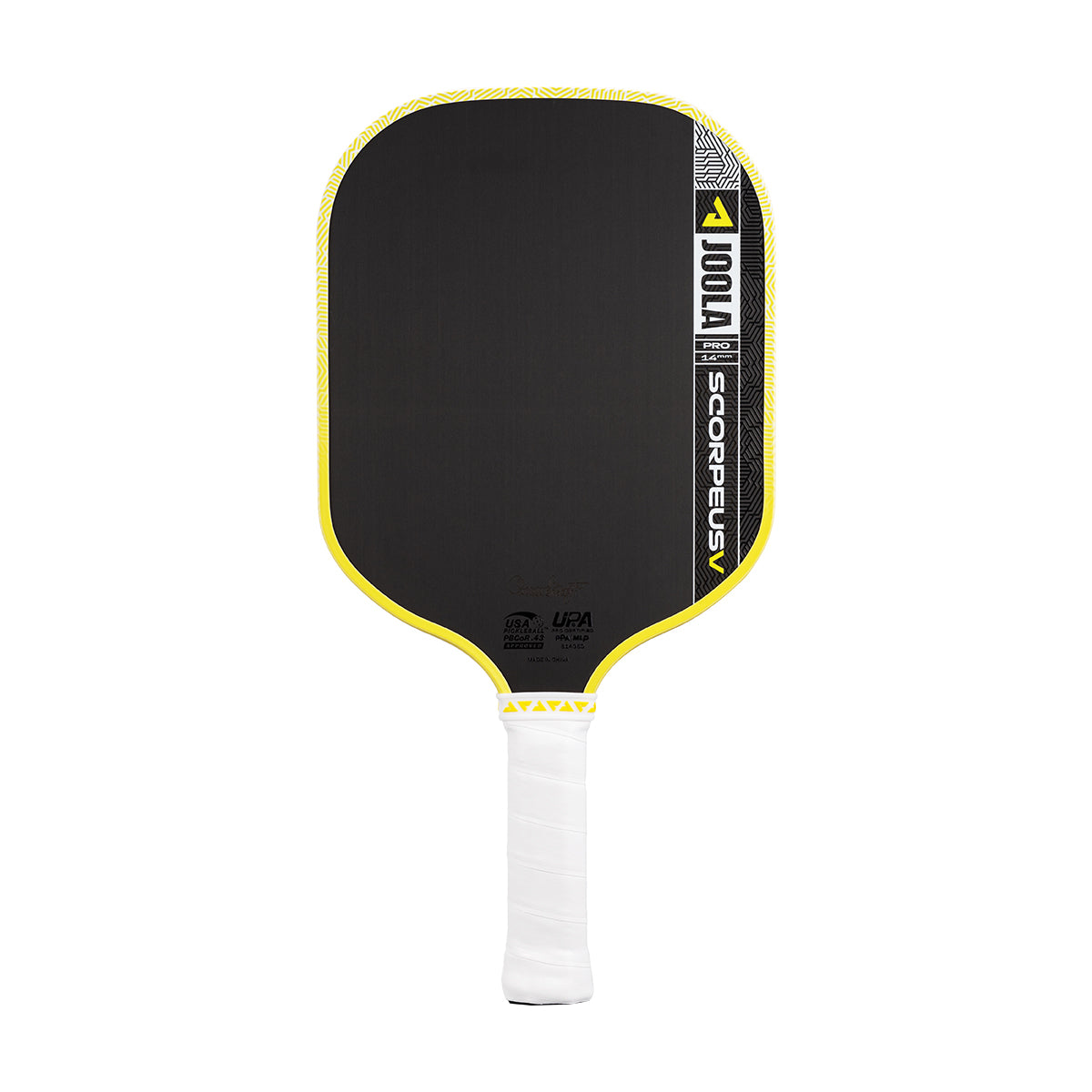 JOOLA Scorpeus Pro V Pickleball Paddle - 14mm / JOOLA Yellow (Anna Bright)