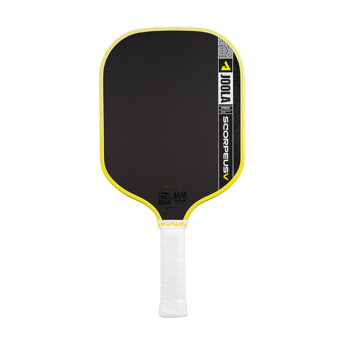 JOOLA Scorpeus Pro V Pickleball Paddle - 16mm / JOOLA Yellow (Anna Bright)